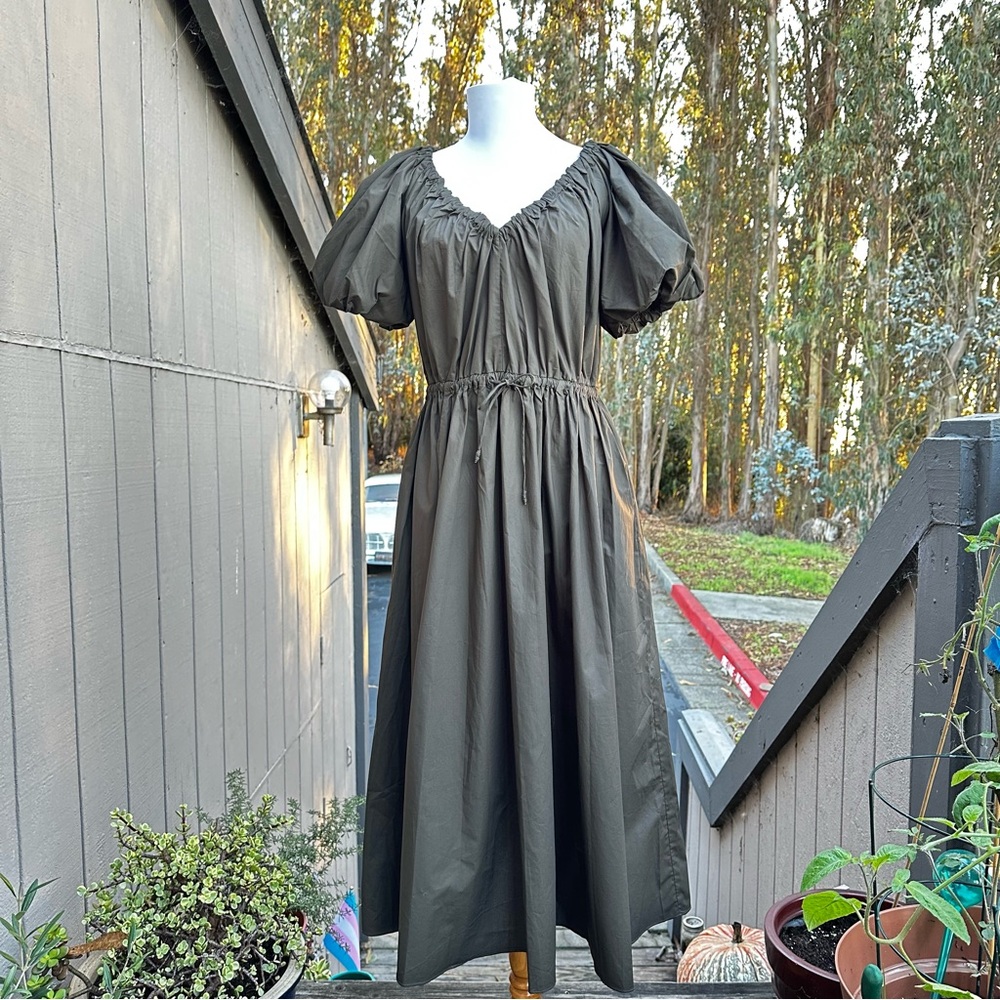 Ulla Johnson Vika Dress in Militaire - Picture 7 of 16